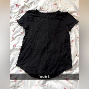 Kids Plain Black Shirt